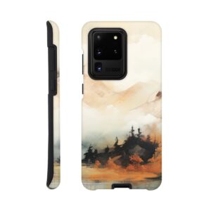 Misty Mountains Abstract Phone Case - Tough case, Samsung - Galaxy S20 Ultra