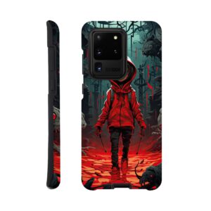 Little Red Devil Girl Phone Case - Tough case, Samsung - Galaxy S20 Ultra
