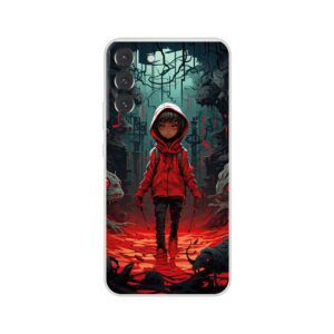 Little Red Devil Girl Phone Case - Flexi case, Samsung - Galaxy S22 Plus
