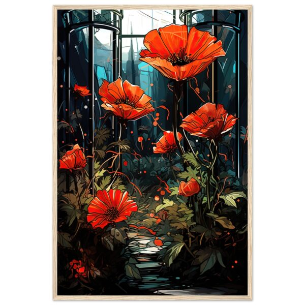 Garden of Glass Flowers Framed Print