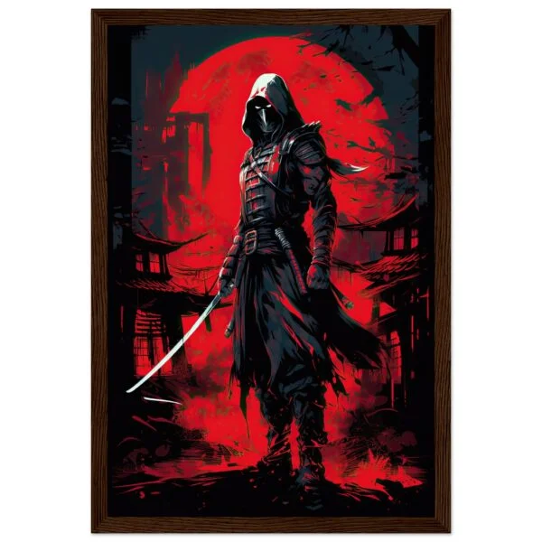 Stealthy Ninja Assassin Framed Print