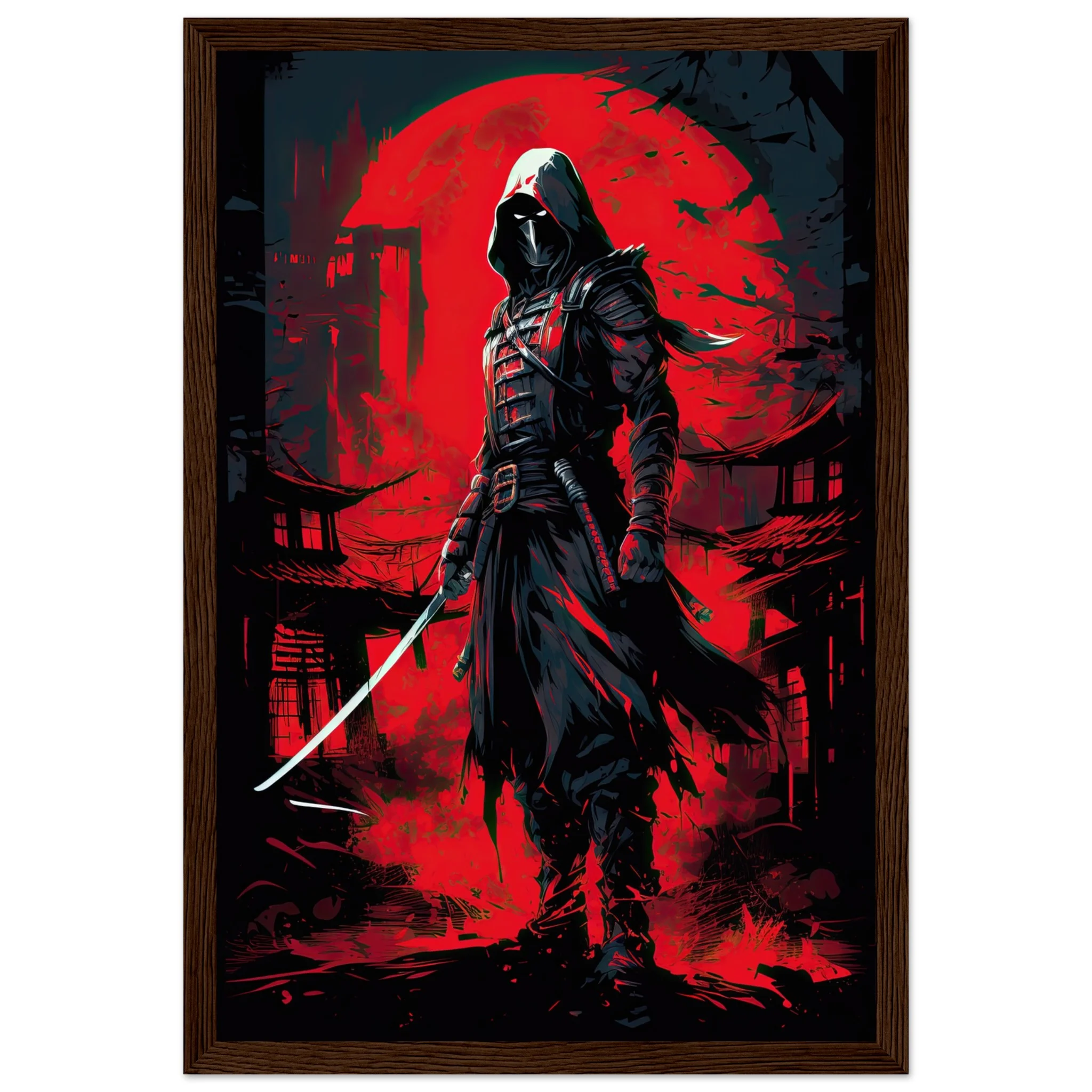 Stealthy Ninja Assassin Framed Print