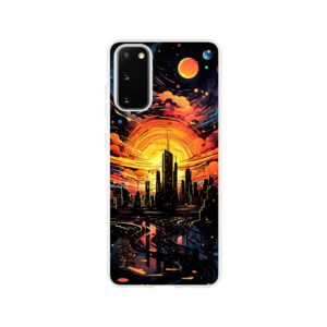 Solar City Symphony Phone Case - Flexi case, Samsung - Galaxy S20