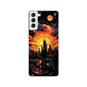 Solar City Symphony Phone Case - Flexi case, Samsung - Galaxy S21 Plus