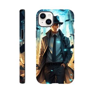 Dimension Hopping Detective Phone Case - Tough case, Apple - iPhone 14 Plus