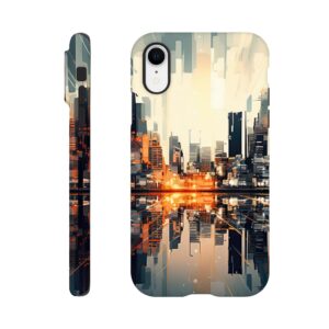 New Dawn – Abstract City Phone Case - Tough case, Apple - iPhone XR