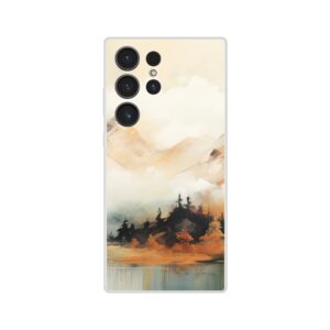 Misty Mountains Abstract Phone Case - Flexi case, Samsung - Galaxy S23 Ultra