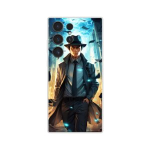 Dimension Hopping Detective Phone Case - Flexi case, Samsung - Galaxy S23 Ultra