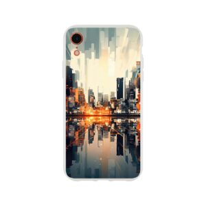 New Dawn – Abstract City Phone Case - Flexi case, Apple - iPhone XR