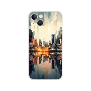 New Dawn – Abstract City Phone Case - Flexi case, Apple - iPhone 13