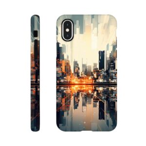 New Dawn – Abstract City Phone Case - Tough case, Apple - iPhone X