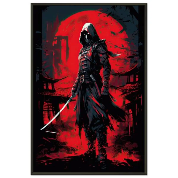 Stealthy Ninja Assassin Framed Print