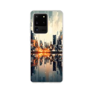 New Dawn – Abstract City Phone Case - Flexi case, Samsung - Galaxy S20 Ultra