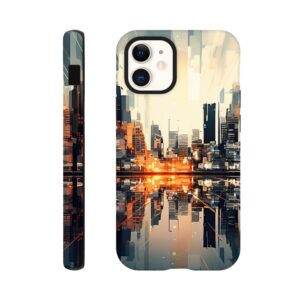 New Dawn – Abstract City Phone Case - Tough case, Apple - iPhone 12 Mini