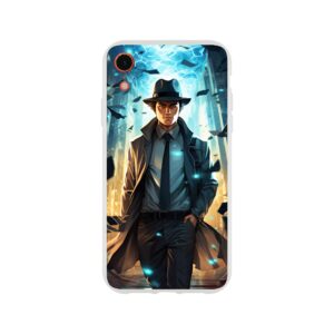 Dimension Hopping Detective Phone Case - Flexi case, Apple - iPhone XR