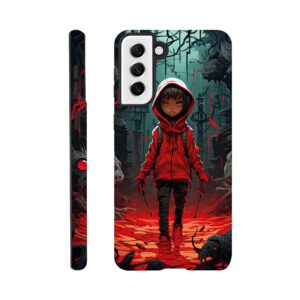 Little Red Devil Girl Phone Case - Tough case, Samsung - Galaxy S21 Plus