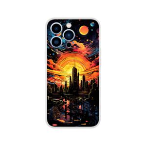 Solar City Symphony Phone Case - Flexi case, Apple - iPhone 13 Pro