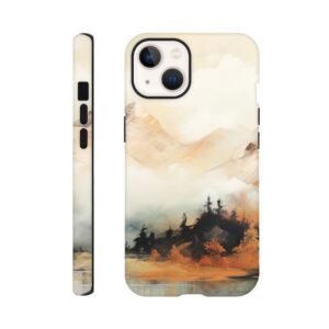 Misty Mountains Abstract Phone Case - Tough case, Apple - iPhone 13