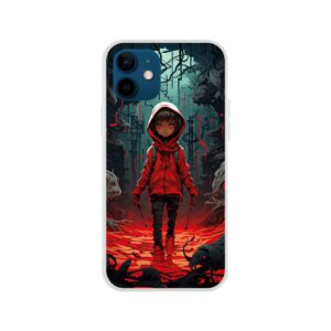 Little Red Devil Girl Phone Case - Flexi case, Apple - iPhone 12
