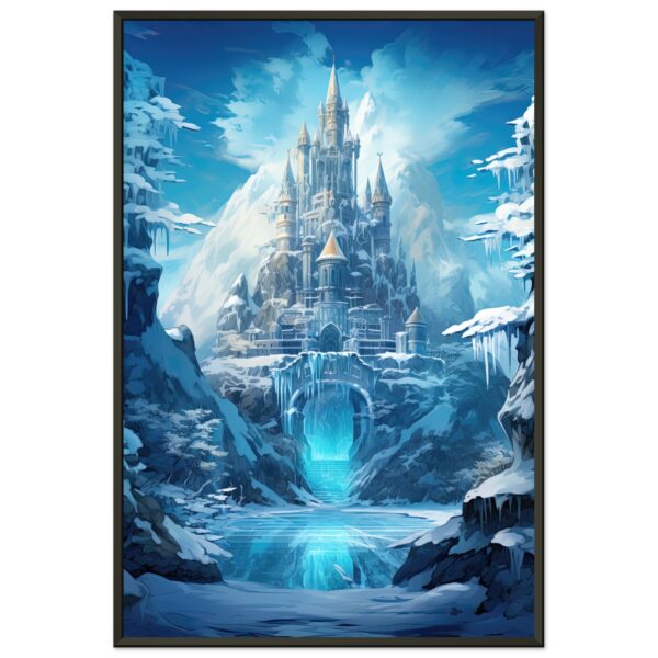 Frozen Icebound Castle Framed Print