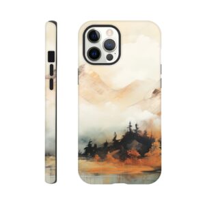 Misty Mountains Abstract Phone Case - Tough case, Apple - iPhone 12 Pro Max