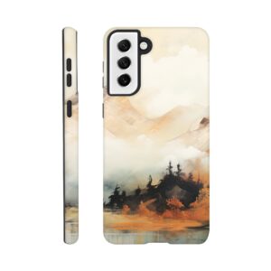 Misty Mountains Abstract Phone Case - Tough case, Samsung - Galaxy S21 Plus