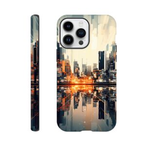 New Dawn – Abstract City Phone Case - Tough case, Apple - iPhone 14 Pro Max