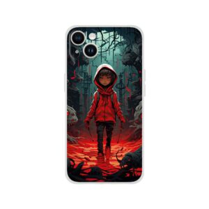 Little Red Devil Girl Phone Case - Flexi case, Apple - iPhone 14 Plus