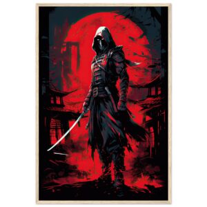 Stealthy Ninja Assassin Framed Print