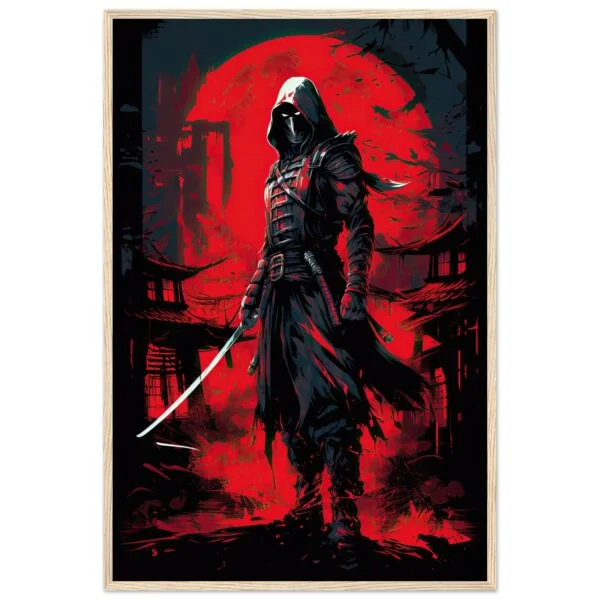 Stealthy Ninja Assassin Framed Print