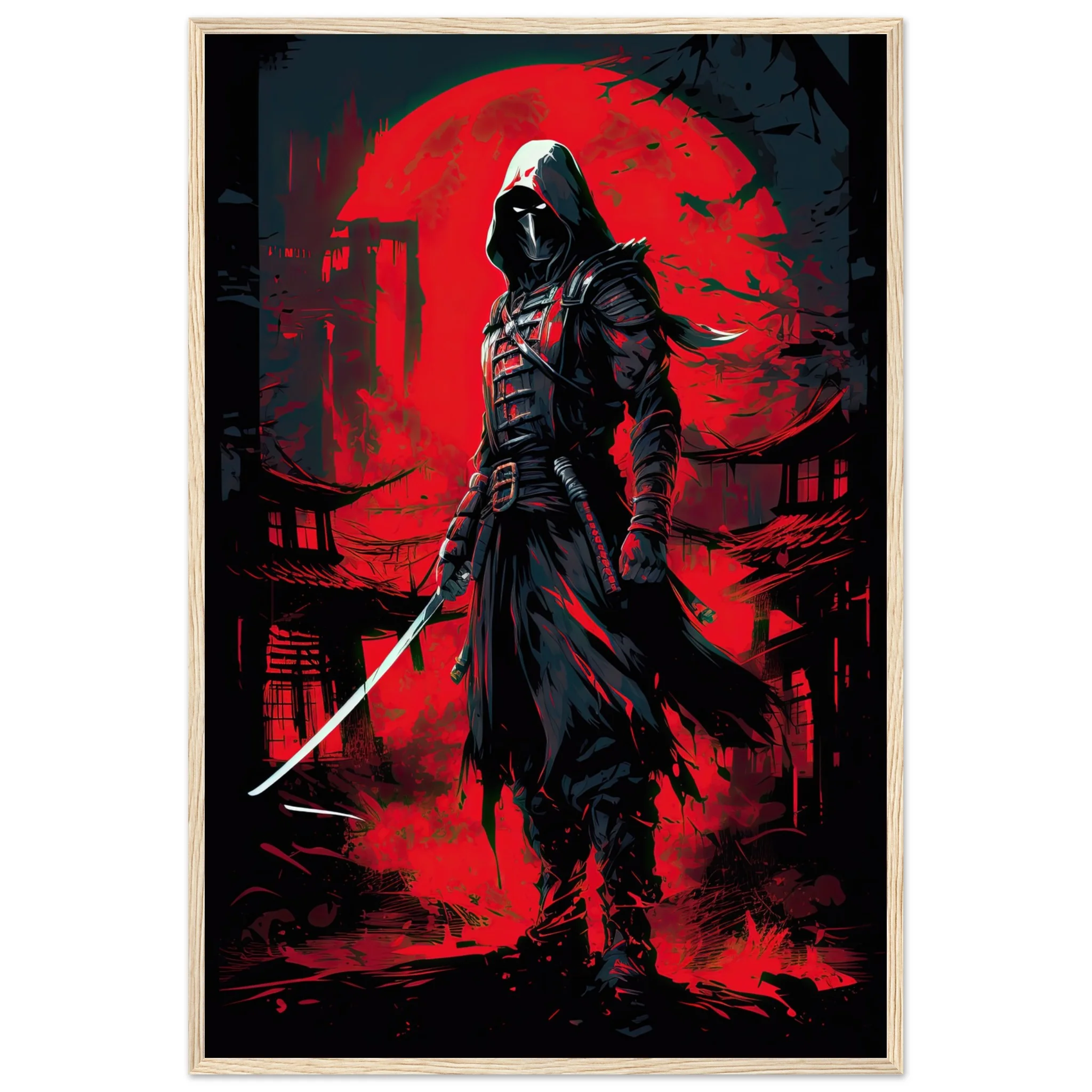 Stealthy Ninja Assassin Framed Print