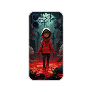 Little Red Devil Girl Phone Case - Flexi case, Apple - iPhone 12 Mini