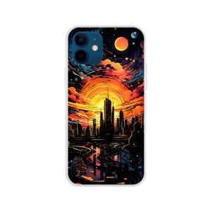 Solar City Symphony Phone Case - Flexi case, Apple - iPhone 12