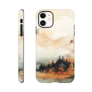 Misty Mountains Abstract Phone Case - Tough case, Apple - iPhone 11