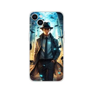 Dimension Hopping Detective Phone Case - Flexi case, Apple - iPhone 14 Plus