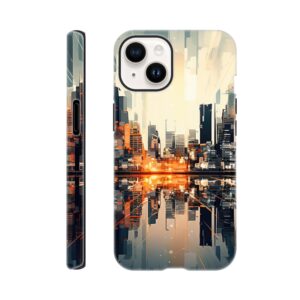 New Dawn – Abstract City Phone Case - Tough case, Apple - iPhone 14