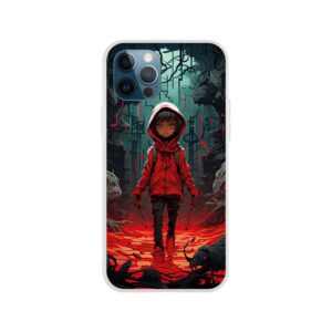 Little Red Devil Girl Phone Case - Flexi case, Apple - iPhone 12 Pro