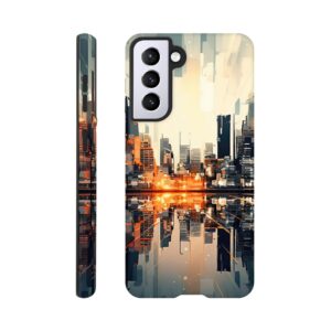 New Dawn – Abstract City Phone Case - Tough case, Samsung - Galaxy S21