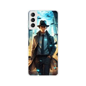 Dimension Hopping Detective Phone Case - Flexi case, Samsung - Galaxy S21 Plus