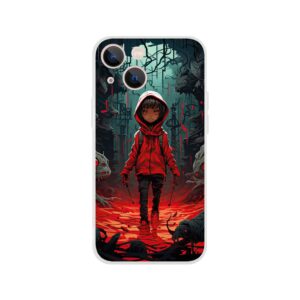Little Red Devil Girl Phone Case - Flexi case, Apple - iPhone 13 Mini
