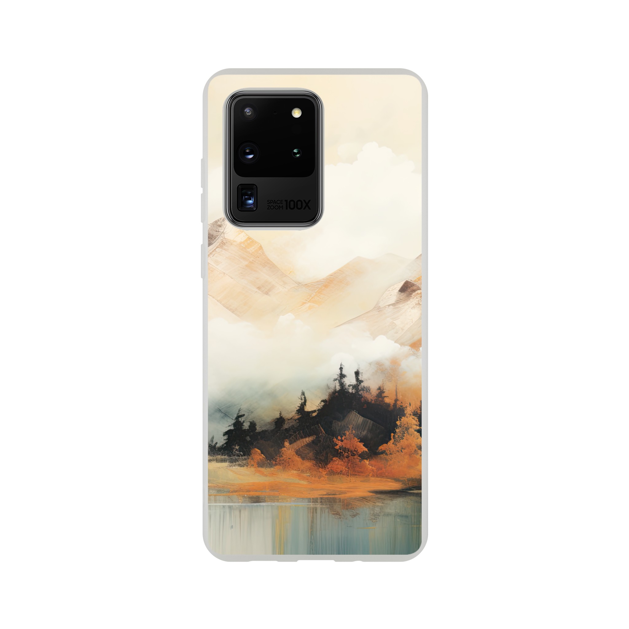 Misty Mountains Abstract Phone Case - Flexi case, Samsung - Galaxy S20 Ultra