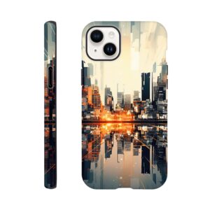 New Dawn – Abstract City Phone Case - Tough case, Apple - iPhone 14 Plus