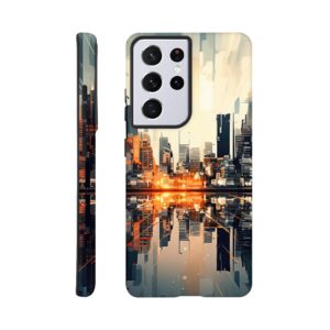 New Dawn – Abstract City Phone Case - Tough case, Samsung - Galaxy S21 Ultra