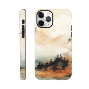 Misty Mountains Abstract Phone Case - Tough case, Apple - iPhone 11 Pro