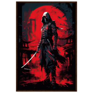 Stealthy Ninja Assassin Framed Print