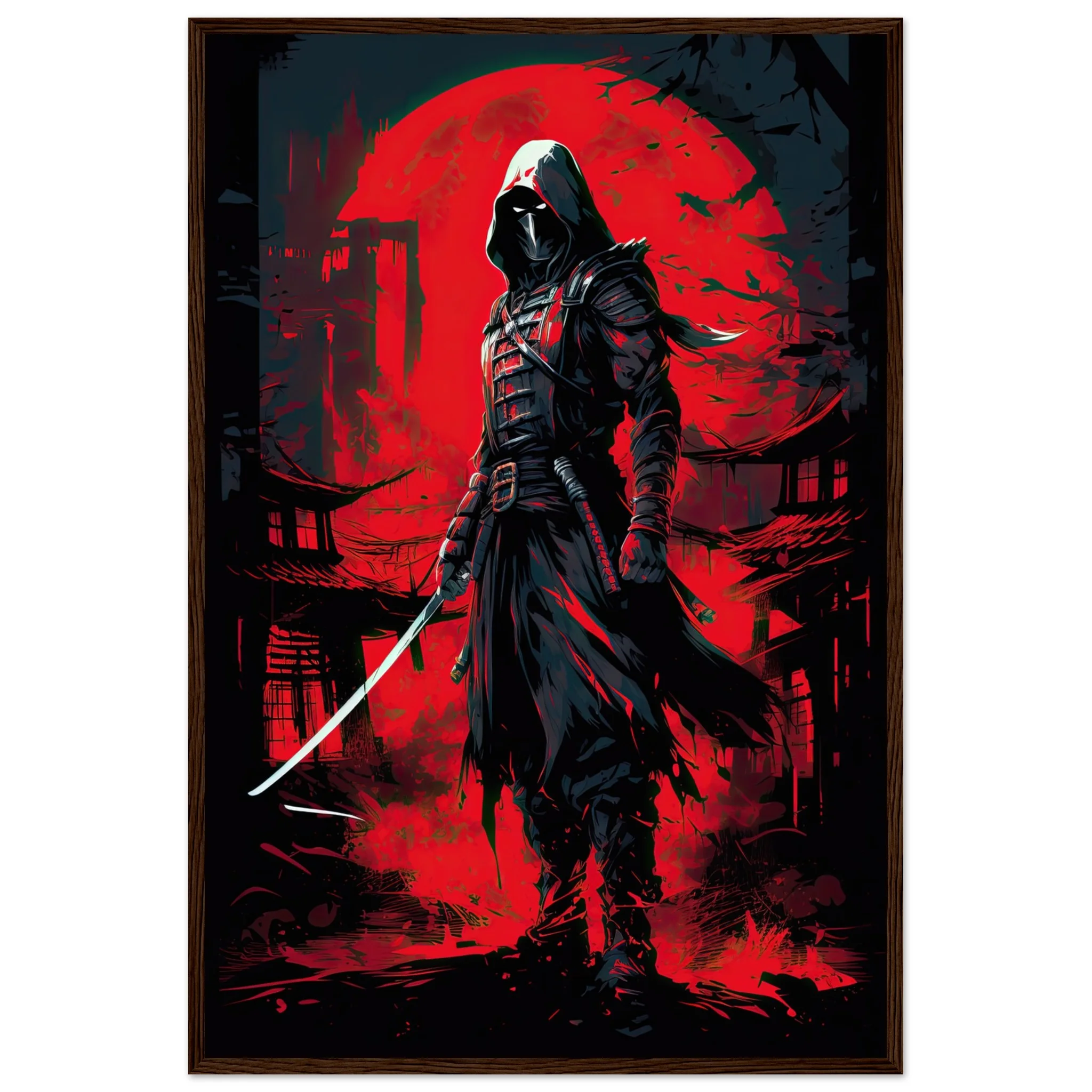 Stealthy Ninja Assassin Framed Print