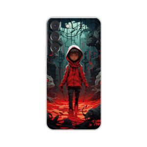 Little Red Devil Girl Phone Case - Flexi case, Samsung - Galaxy S22