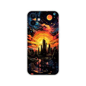 Solar City Symphony Phone Case - Flexi case, Apple - iPhone 12 Mini