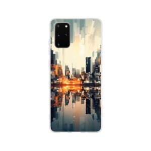 New Dawn – Abstract City Phone Case - Flexi case, Samsung - Galaxy S20 Plus